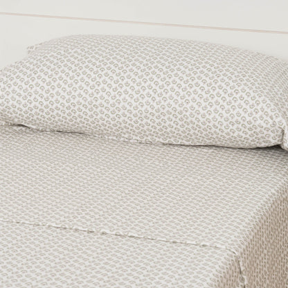 Juego de sábanas franela Diana verde tiffany