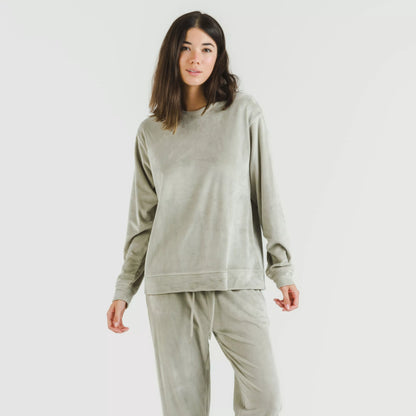 Pijama largo Velvet liso