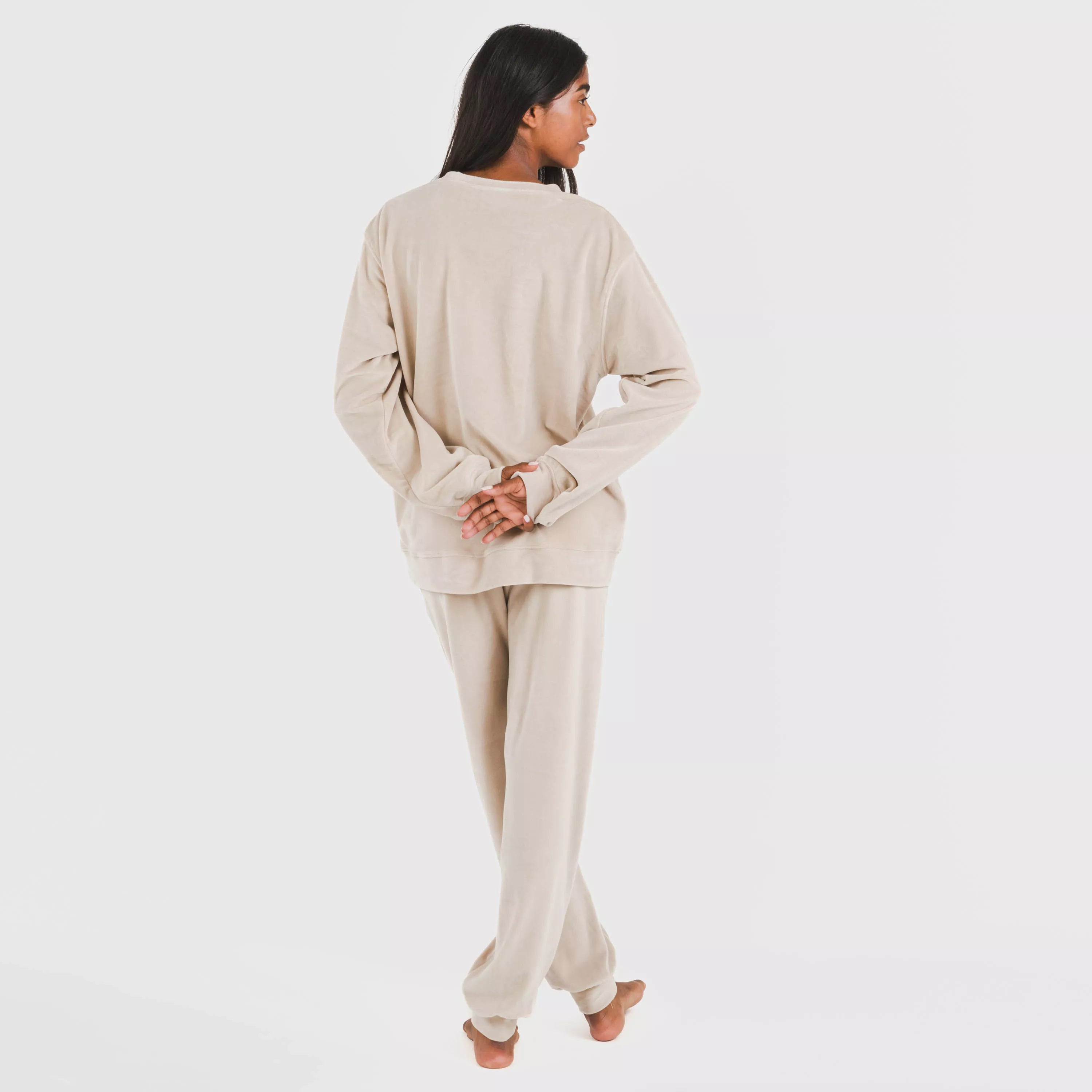 Pijama largo Velvet liso