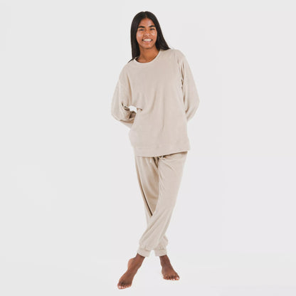 Pijama largo Velvet liso