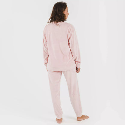 Pijama largo Velvet liso