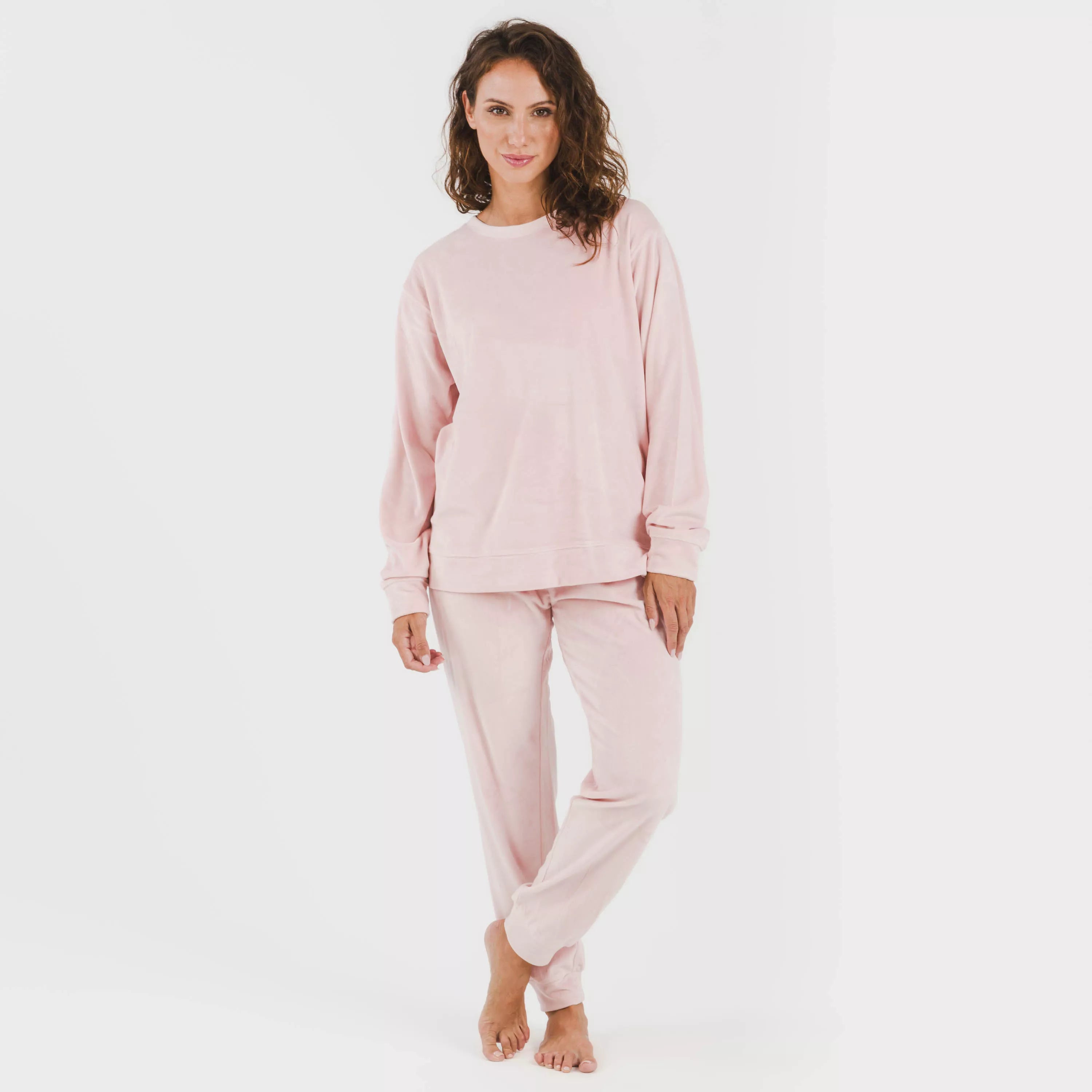 Pijama largo Velvet liso