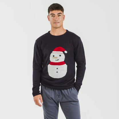 Men's Snowy navy blue jersey