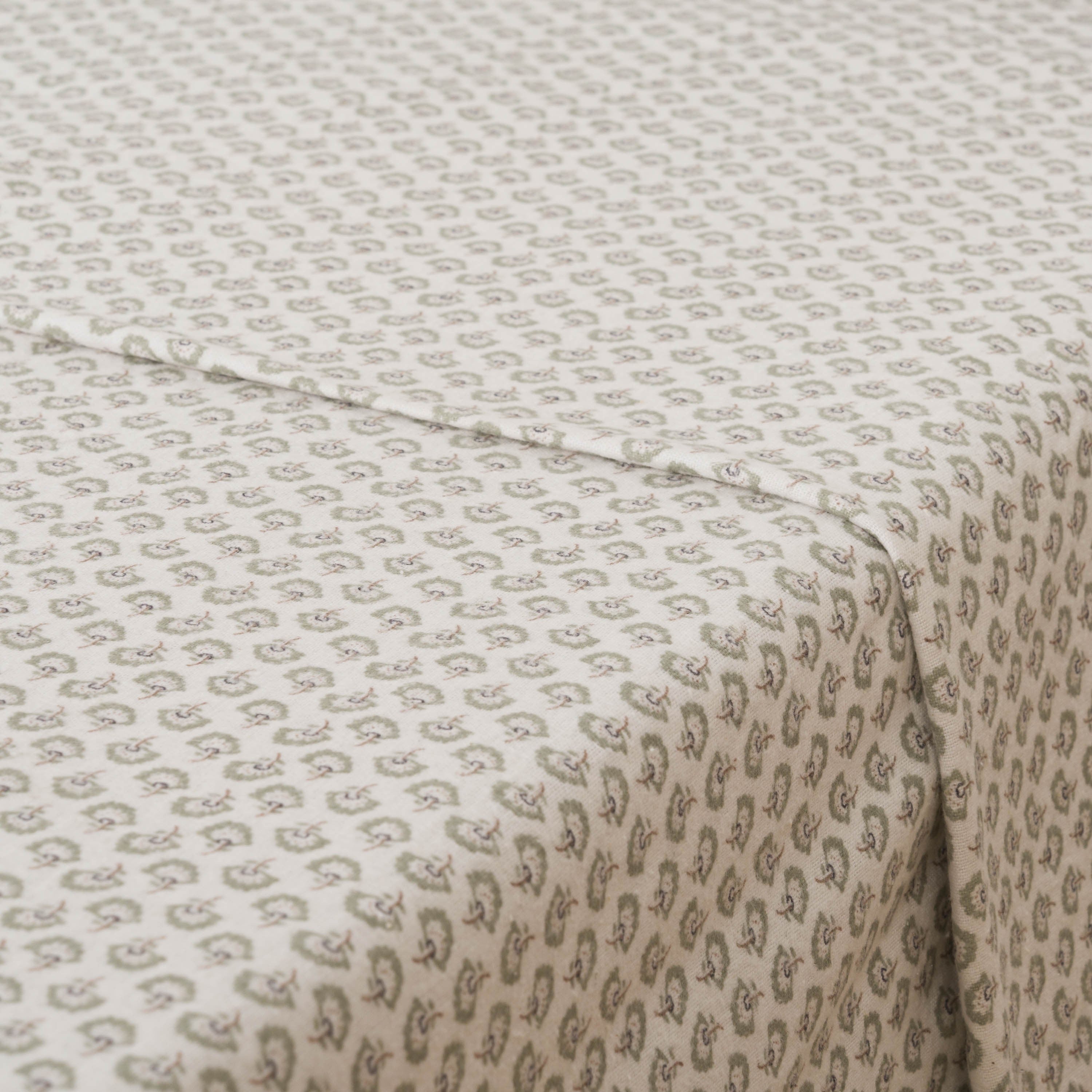 Jogo de lençóis de flanela Diana verde Tiffany