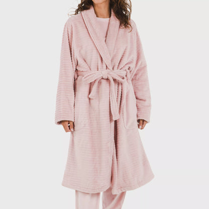 Bata terciopelo Raya lisa