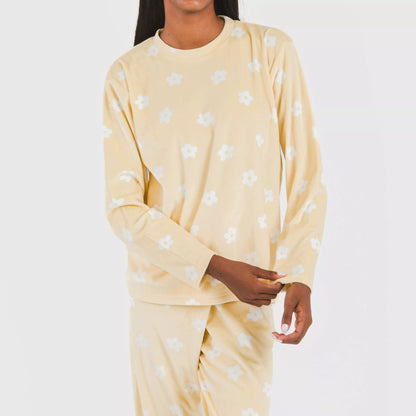 Pijama terciopelo Dula vainilla