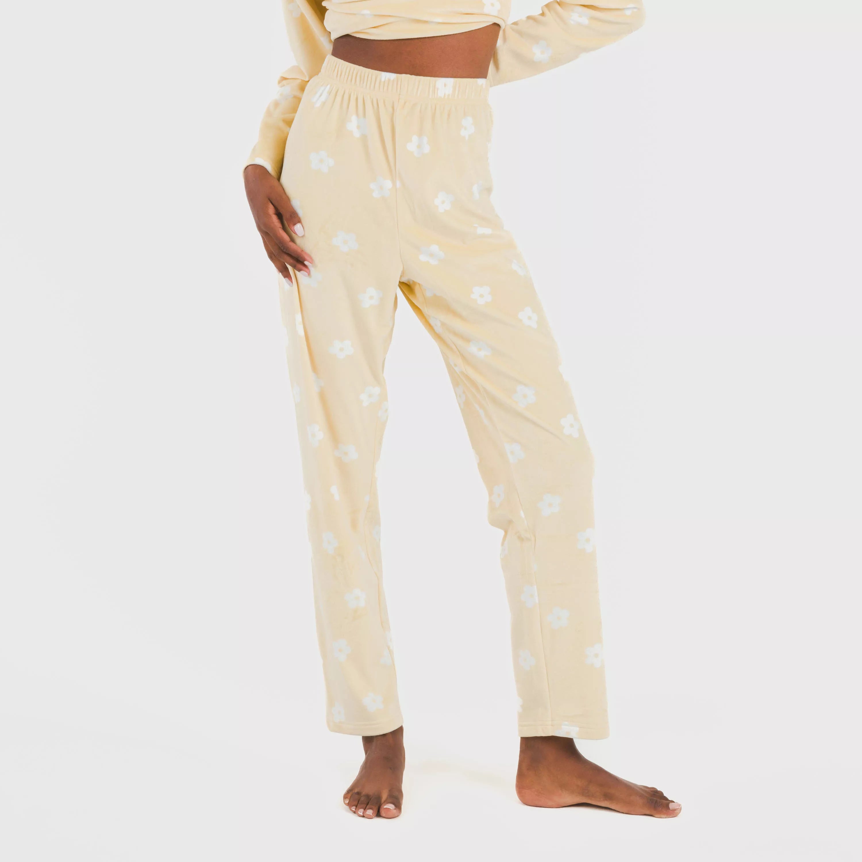 Pijama terciopelo Dula vainilla