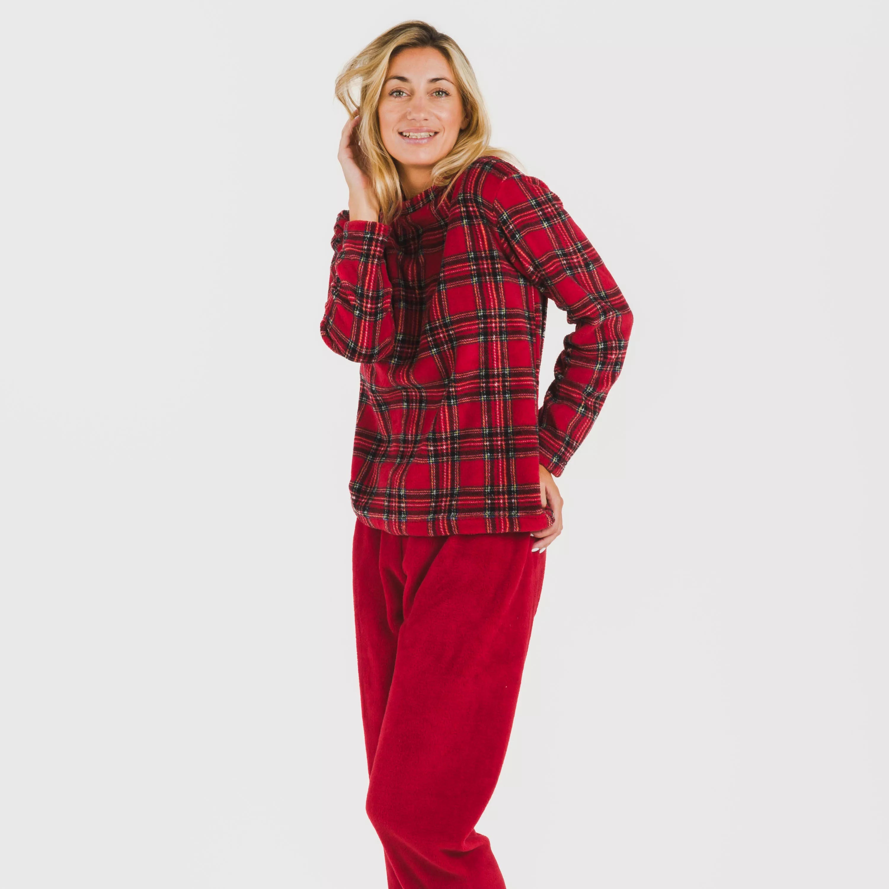 Pijama Nicolas vermelho coral