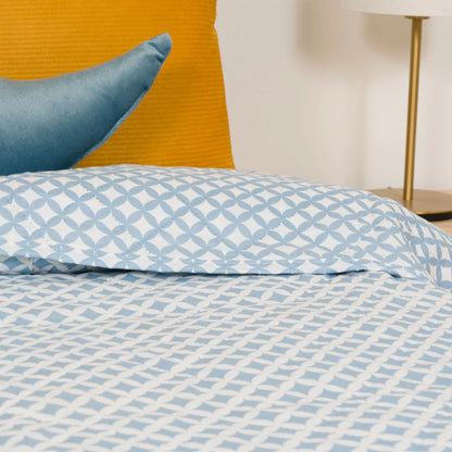 Colcha de retalhos Ohio índigo