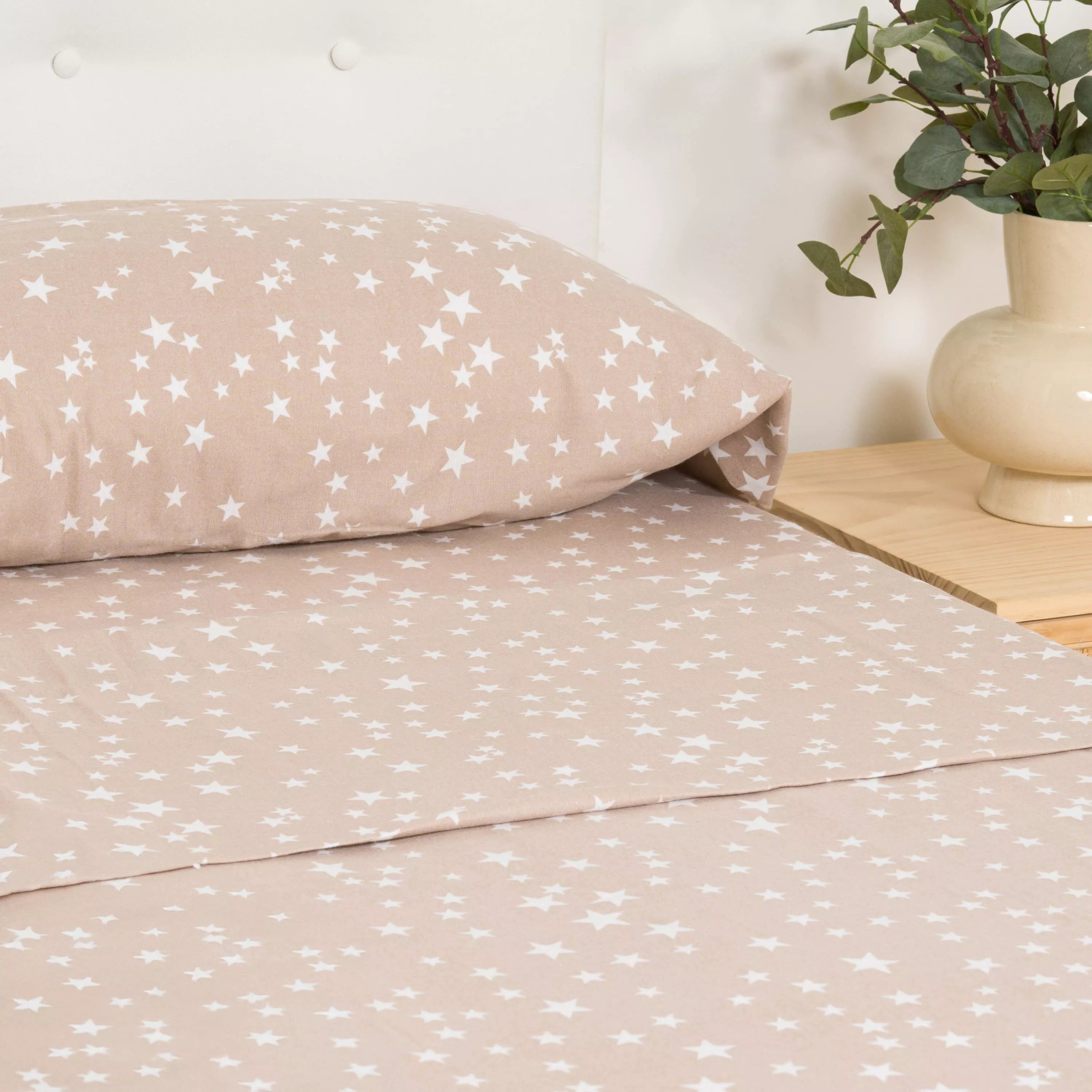 Jogo de lençóis de flanela Universe Sand