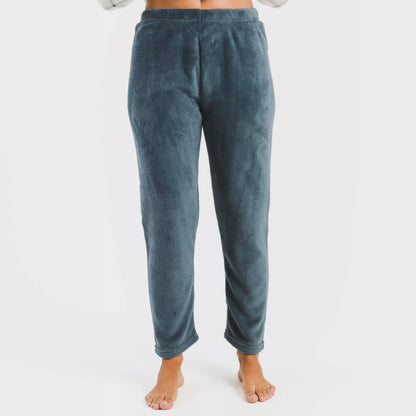 Pijama coral, xadrez azul Dua