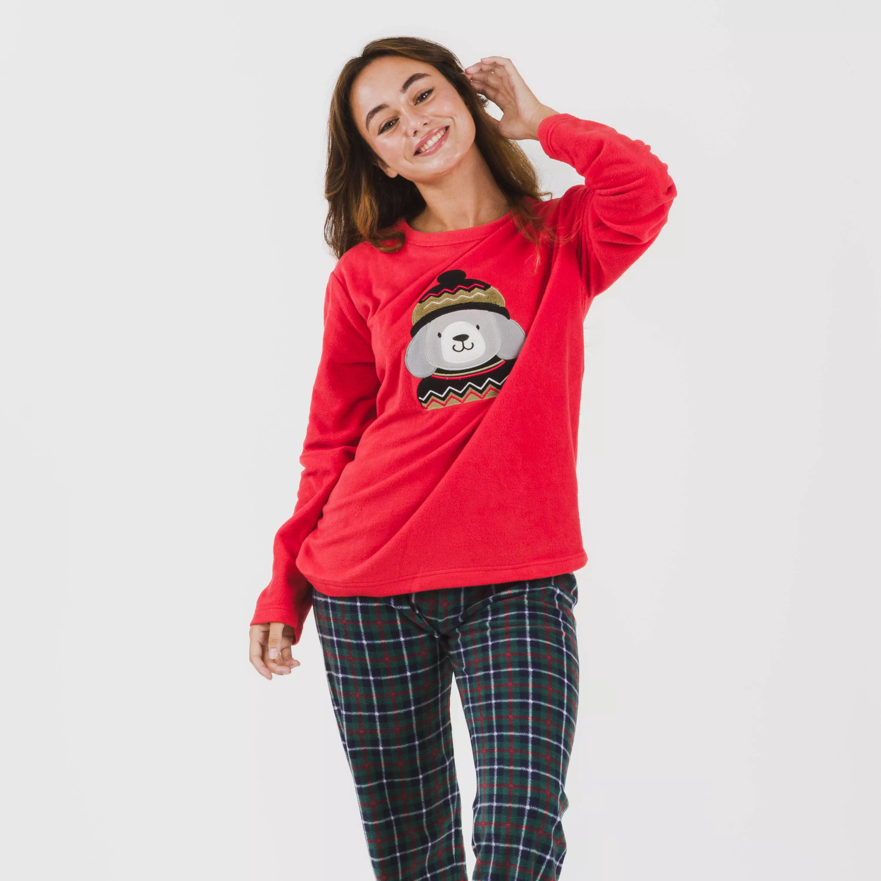 Pijama polar Eiko rojo