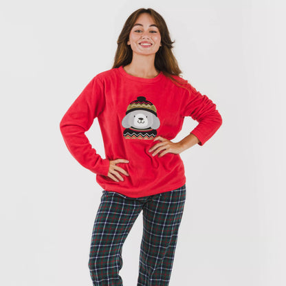 Pijama polar Eiko rojo