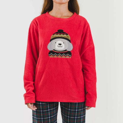 Pijama polar Eiko rojo