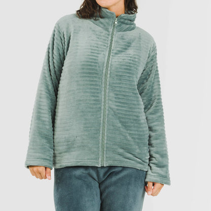 Sudadera terciopelo Raya lisa