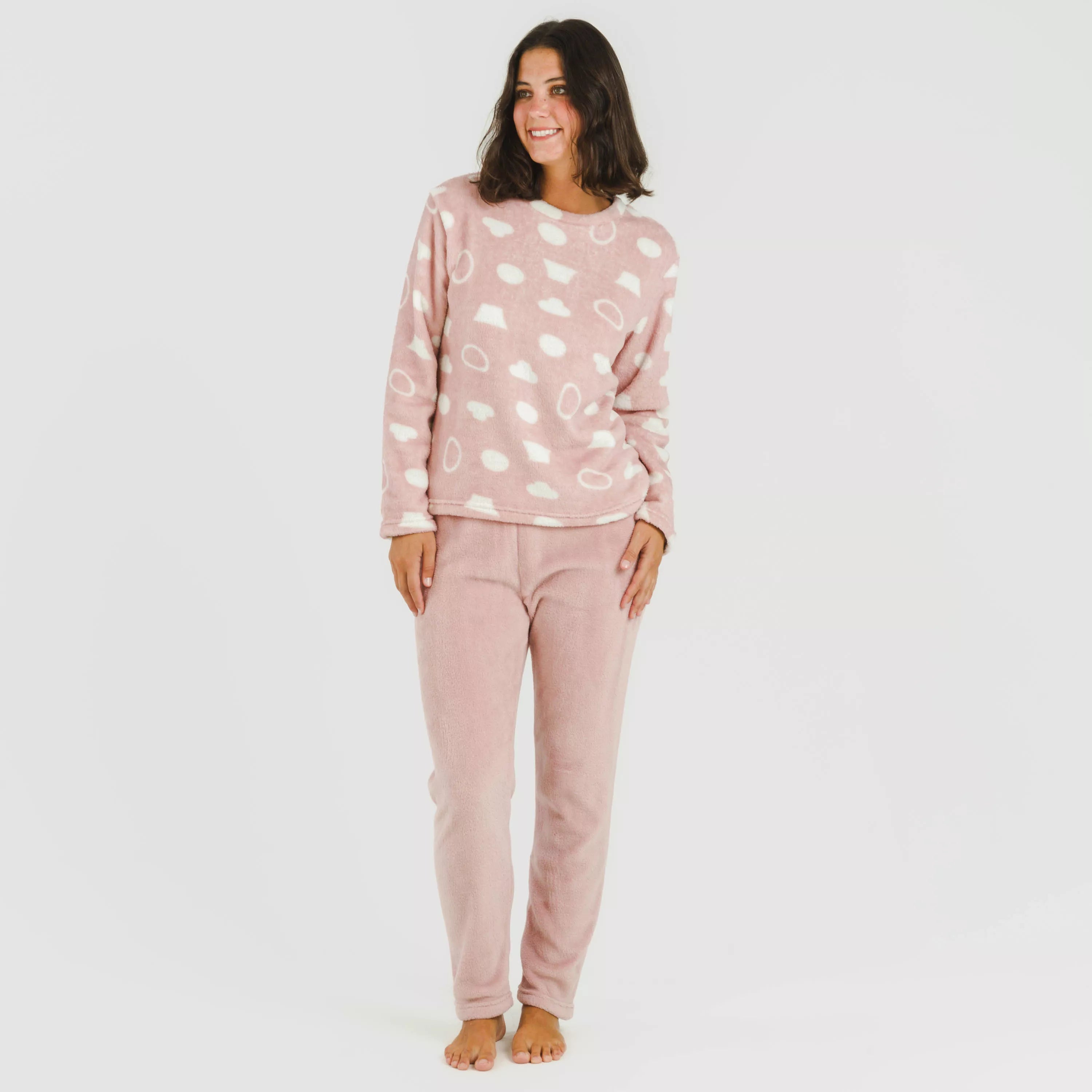 Pijama coral Papiro rosa