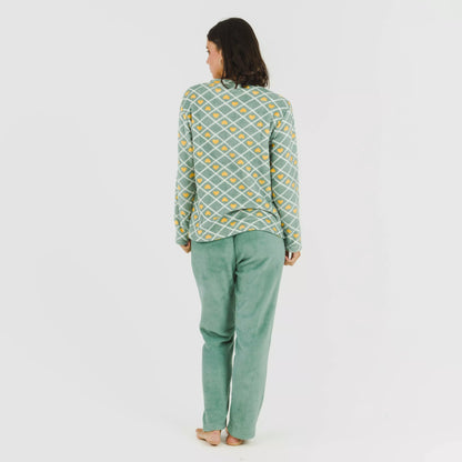 pijama Ilena verde coral