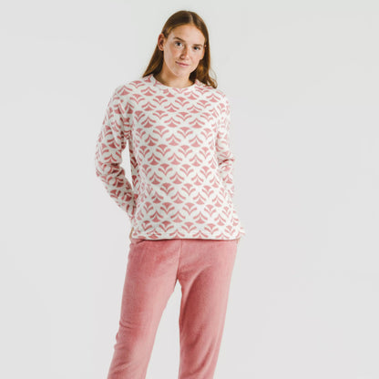 Pijama coral Etea malva