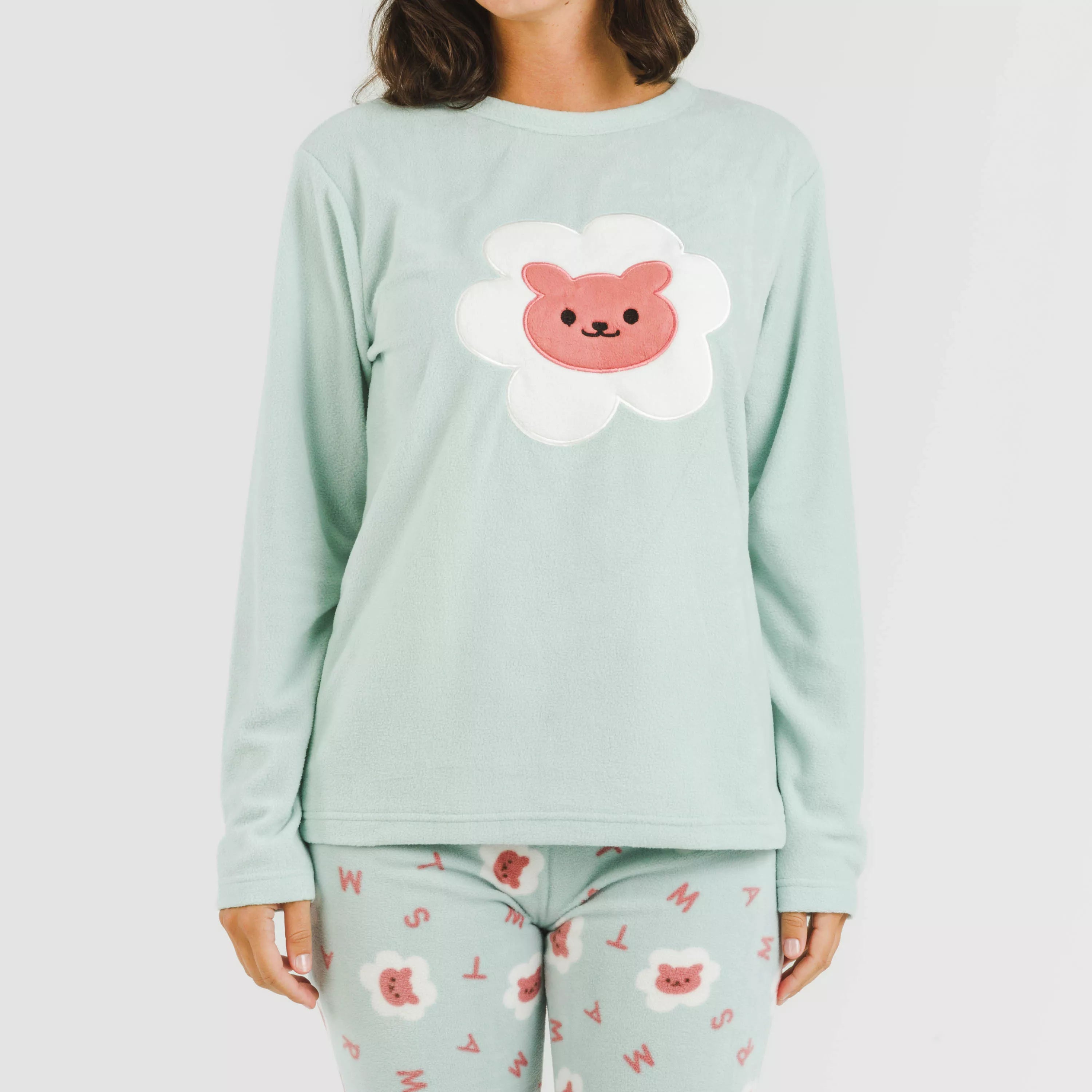 Pijama polar Nolan verde