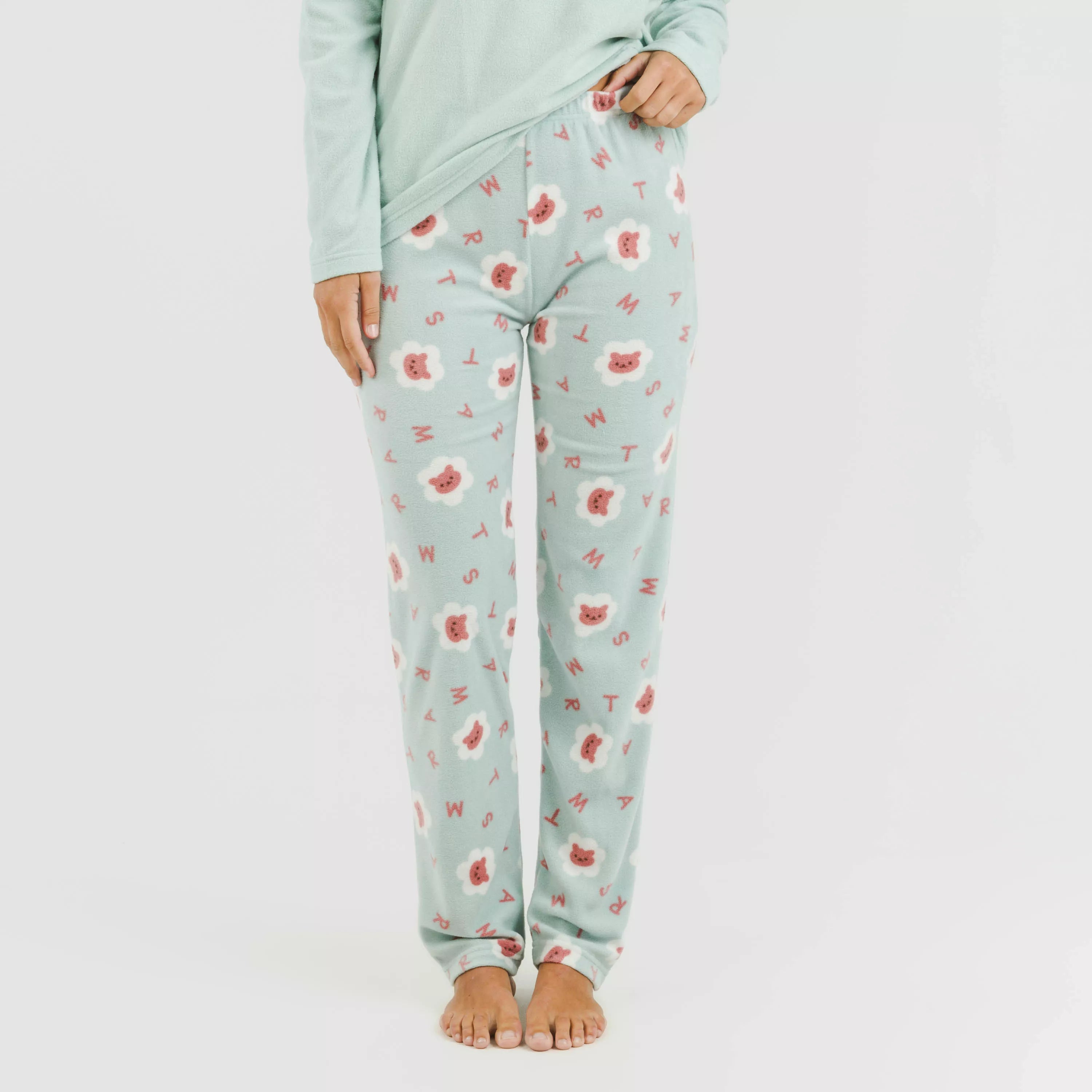 Pijama polar Nolan verde