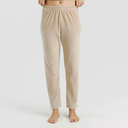 Pijama terciopelo Raya Oli beige
