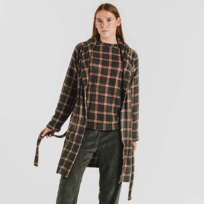 Bata coral Cuadro Nelby verde caceria