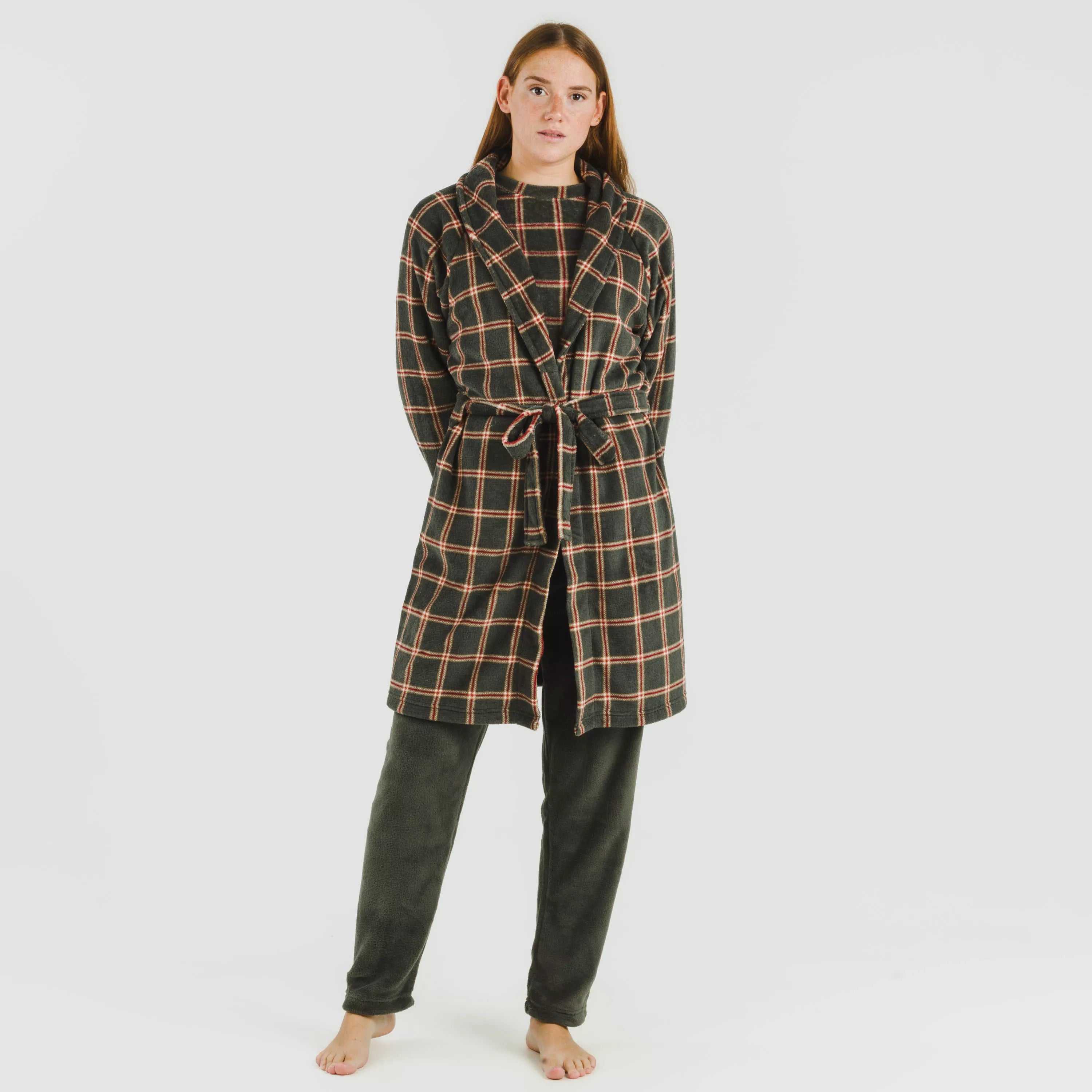 Bata coral Cuadro Nelby verde caceria