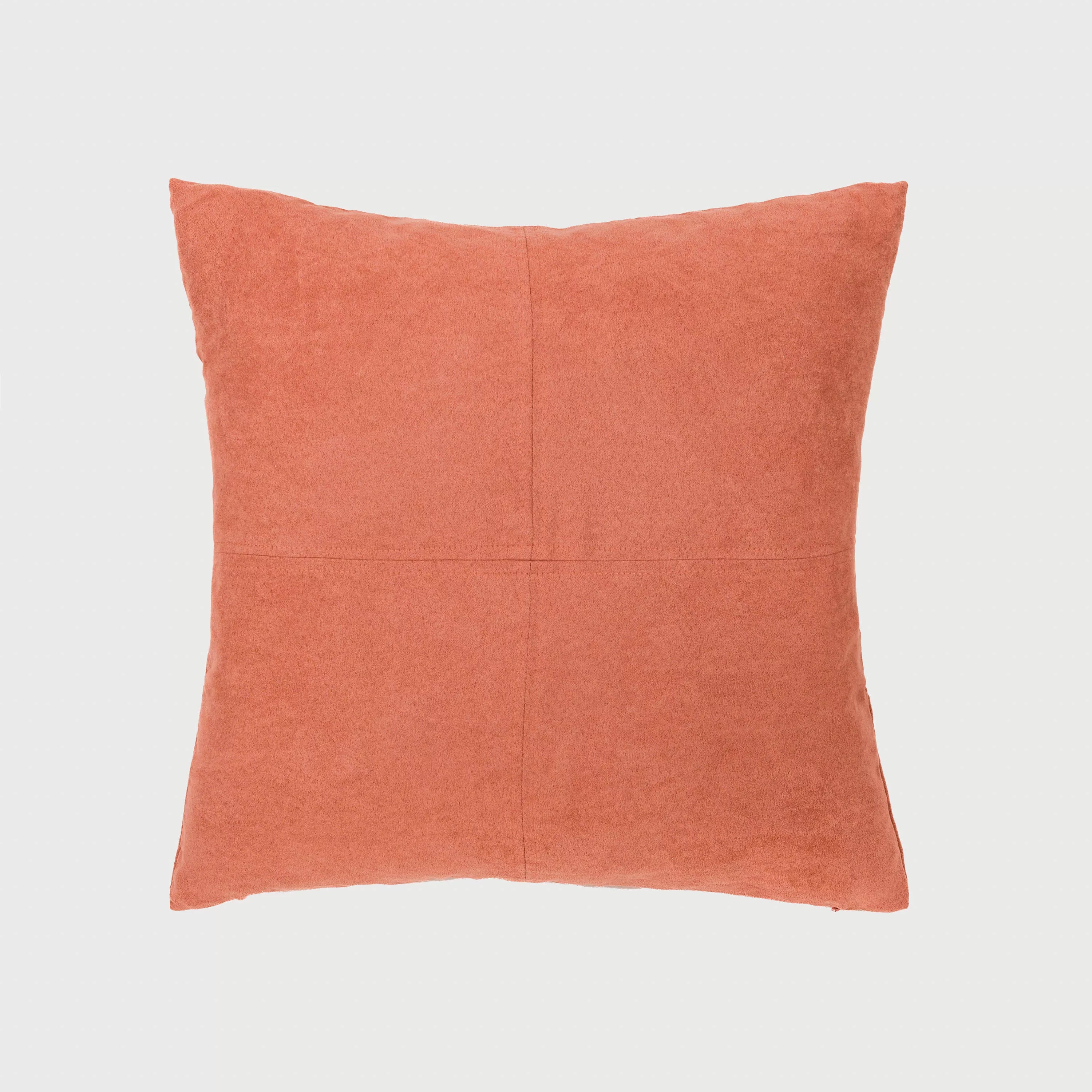 Cojín cuadrante Ante liso - funda + relleno