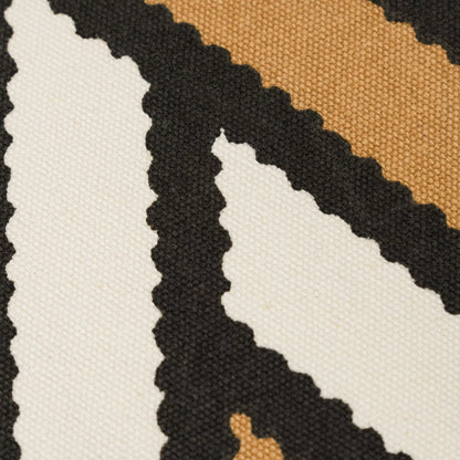 Cojín cuadrante algodón Diamante bicolor liso 45x45 - funda + relleno