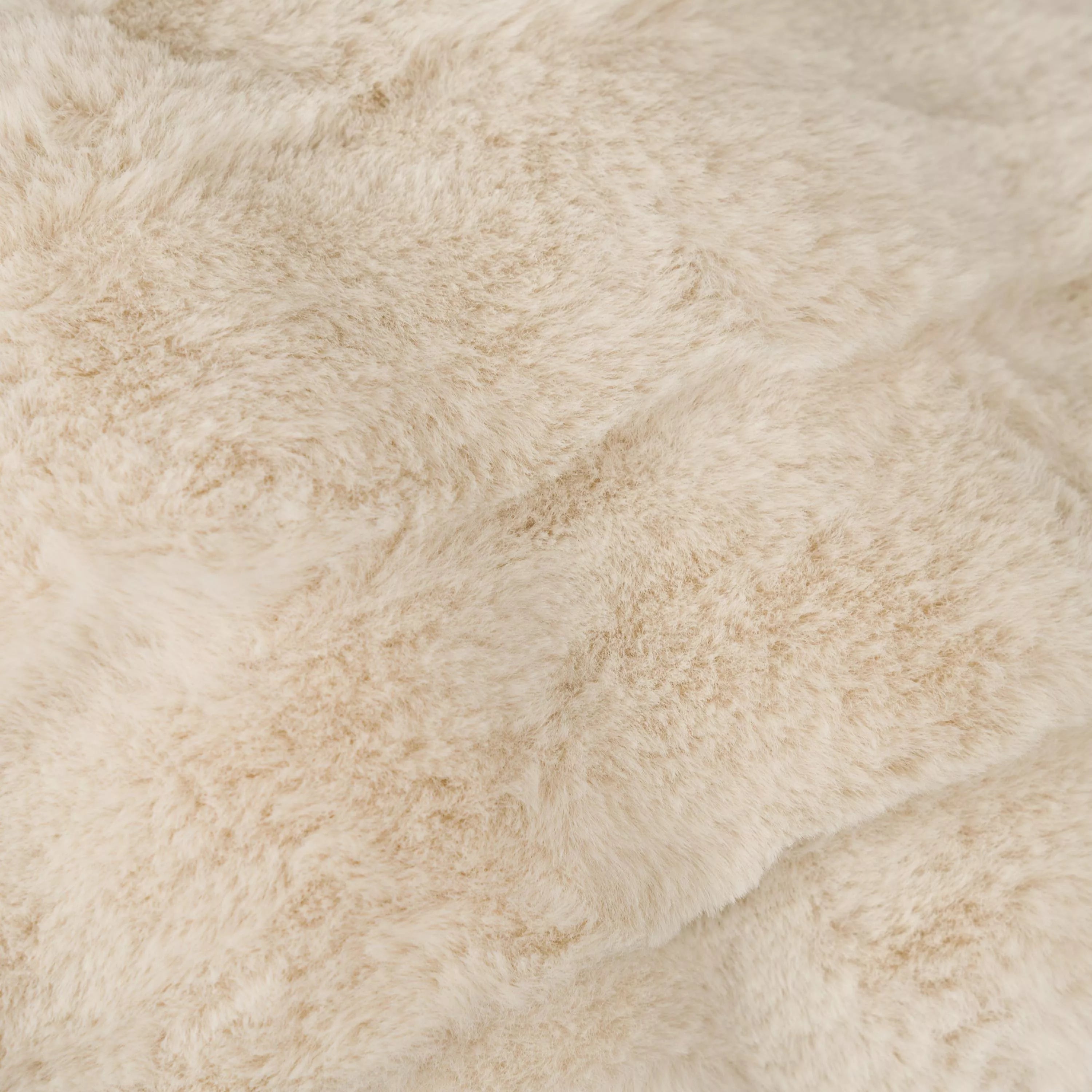 Cojín cuadrante efecto pelo Ondas liso 50x50 - funda + relleno