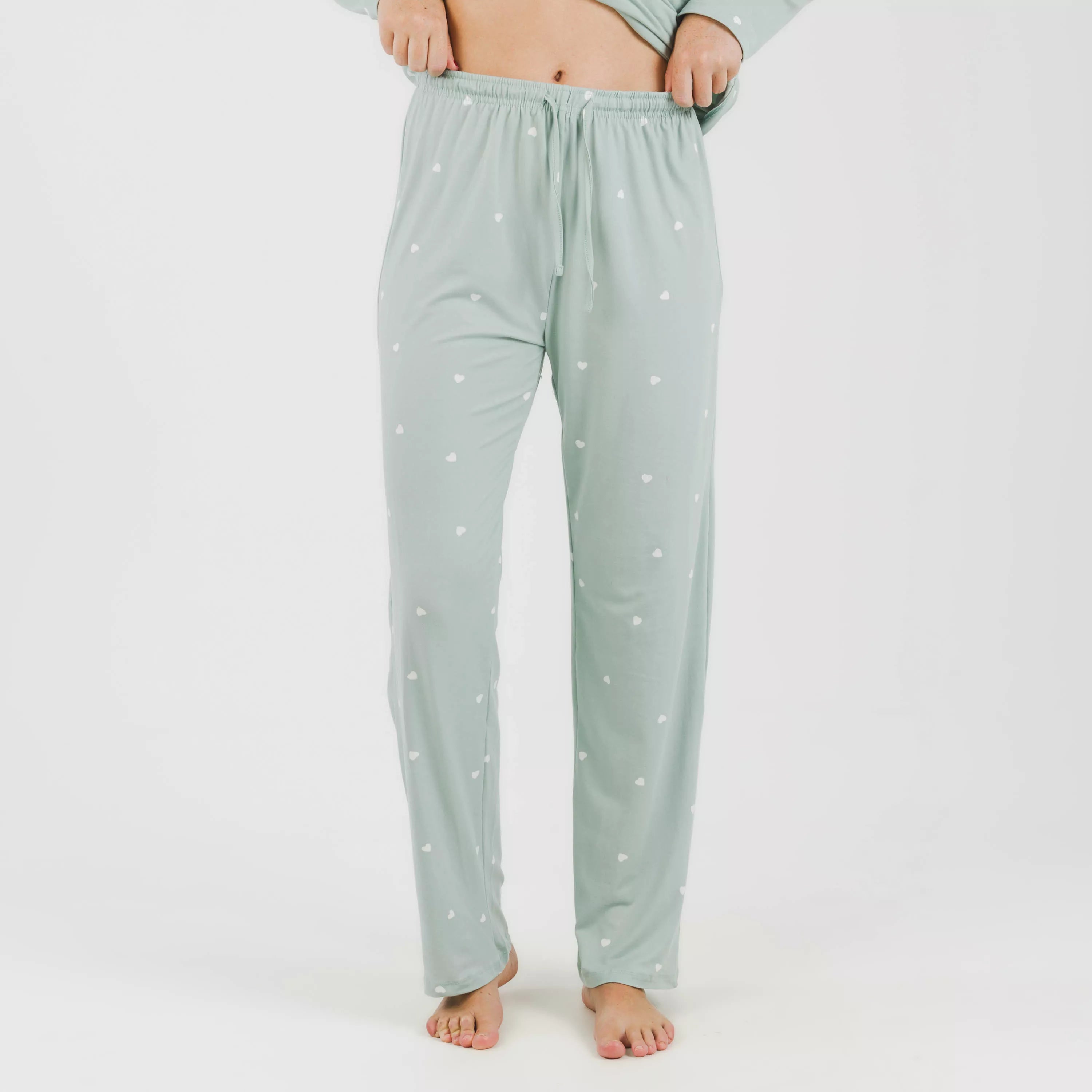 Pijama largo mujer soft Choer verde tiffany