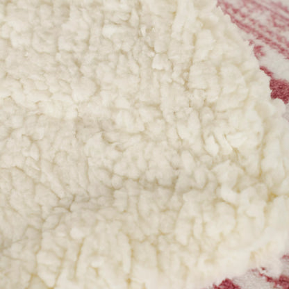 Manta sherpa Candy malva rosa