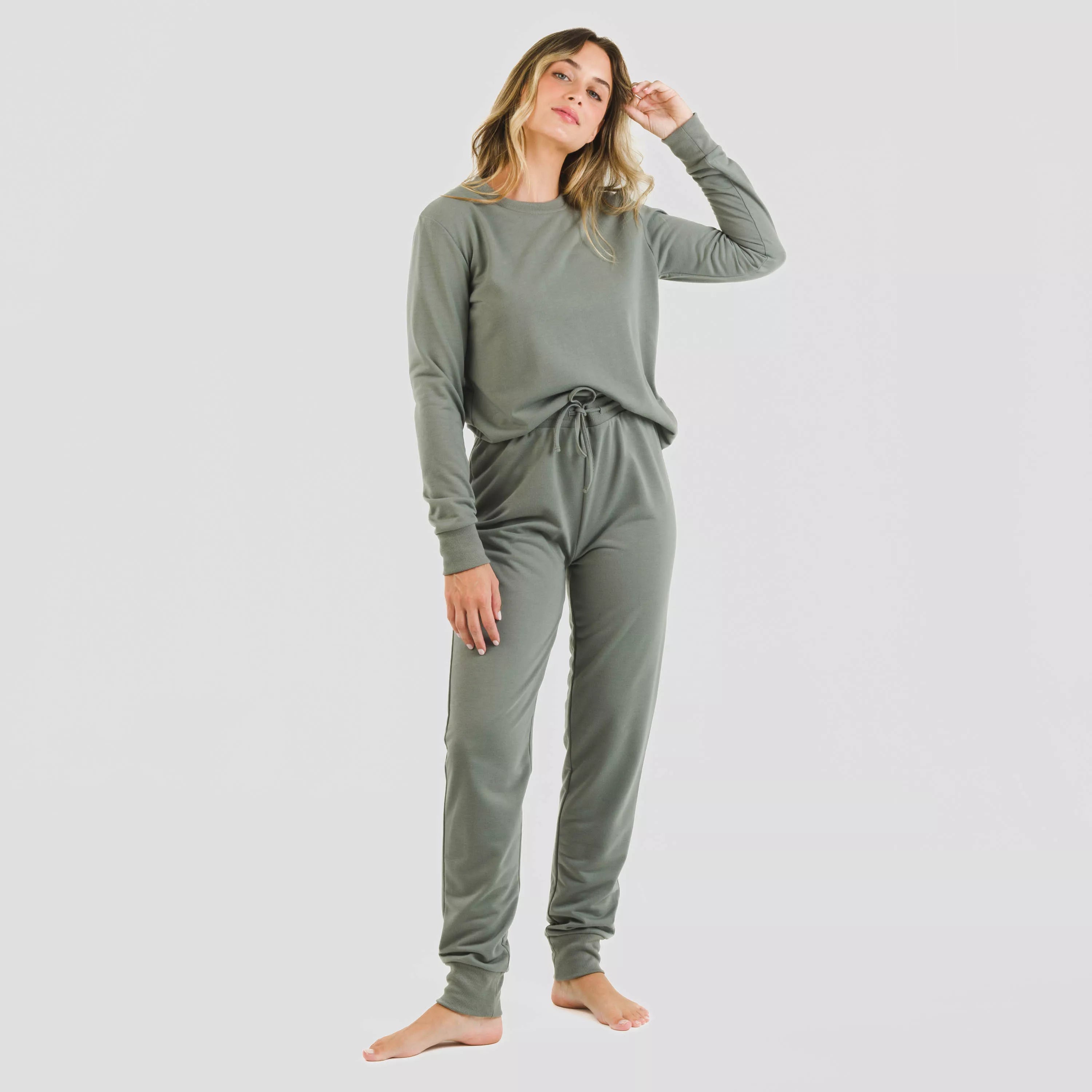 Pantalón largo basico deportivo mujer