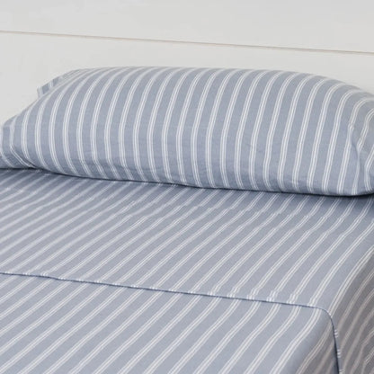 Ensemble de draps en flanelle Raya Marsella Indigo