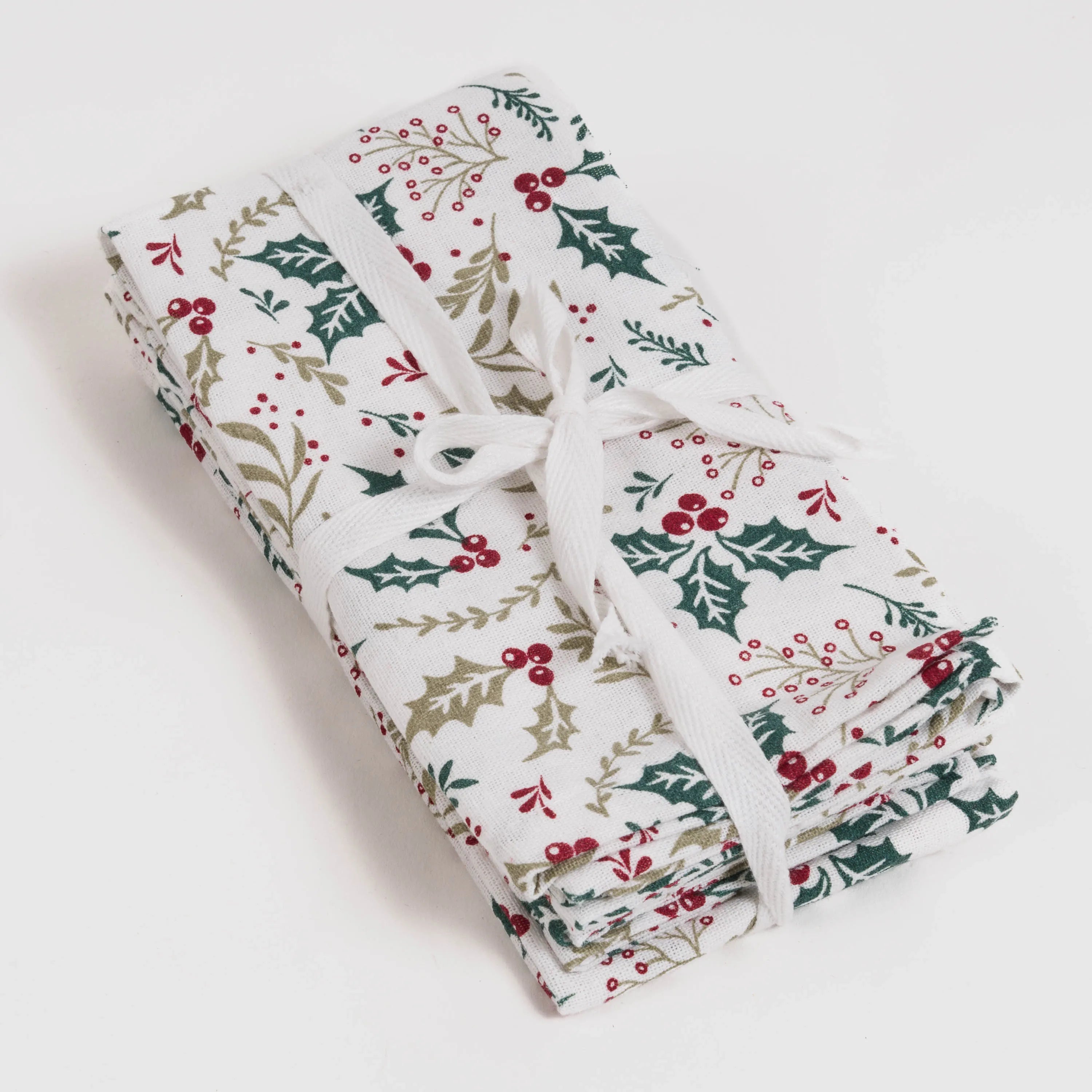 SET 4 SERVILLETES HOLLY