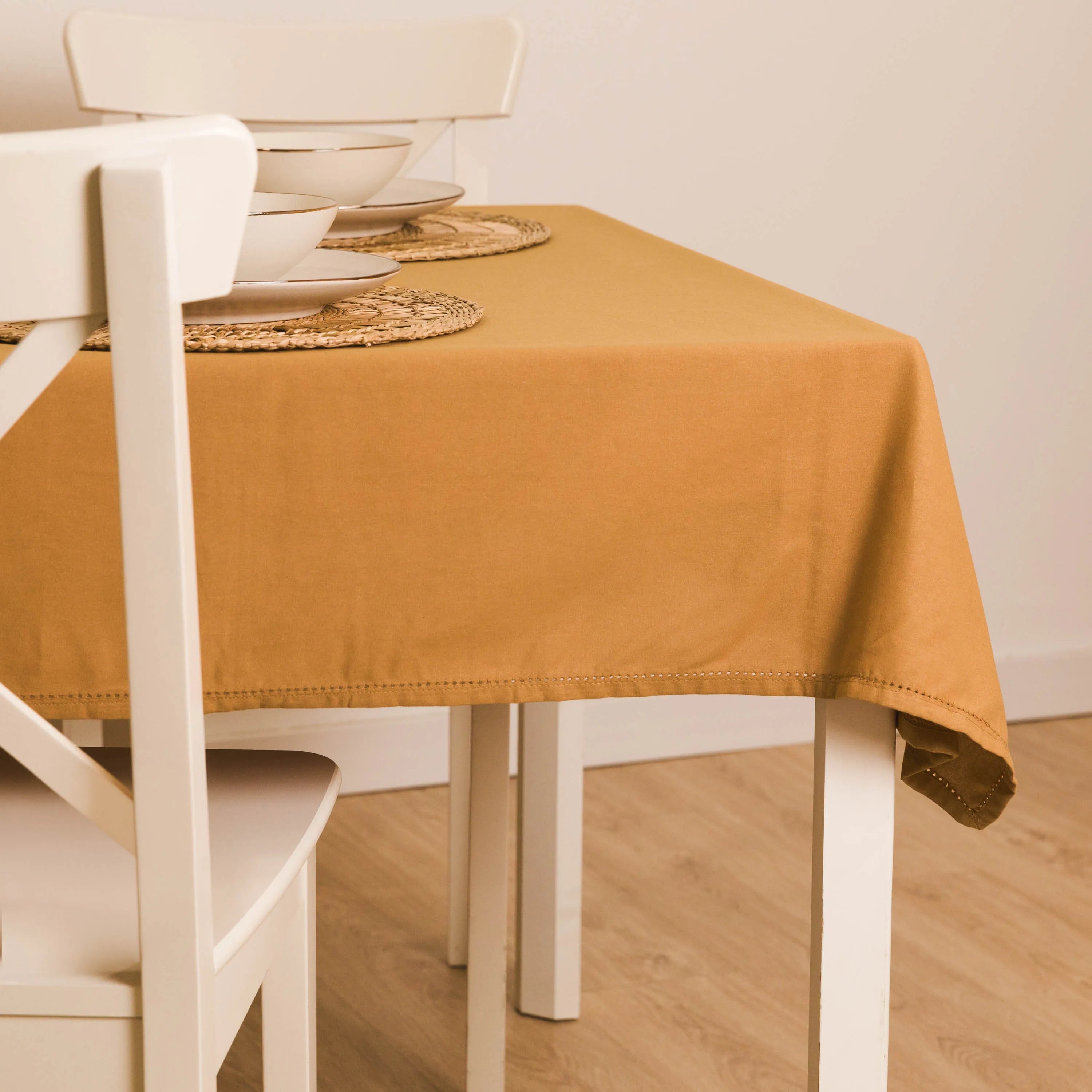 Mantel antimanchas algodón liso