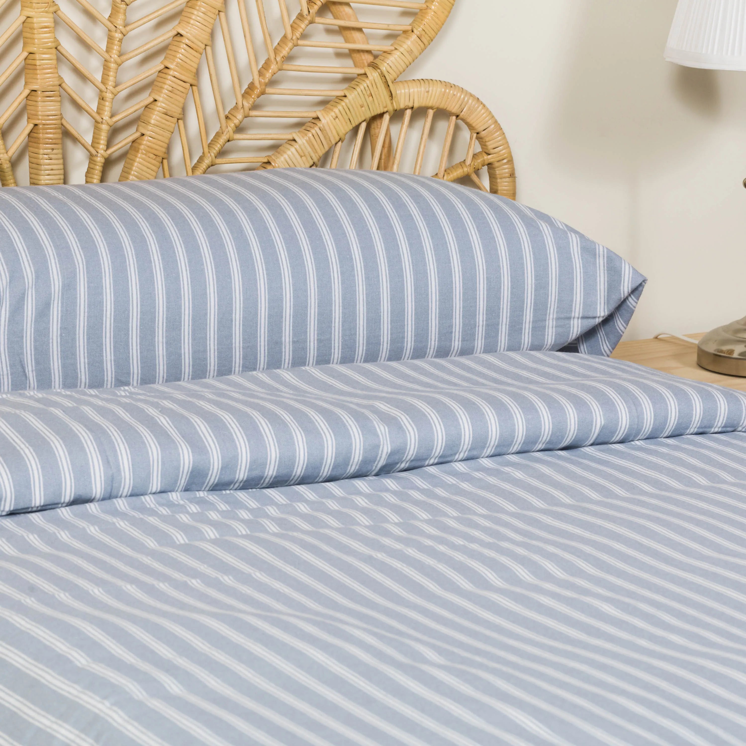 Capa de edredão flanela Raya Marsella azul indigo