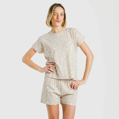 PIJAMA CRT M/FLUIDA ALG DONA ESTRELLITA