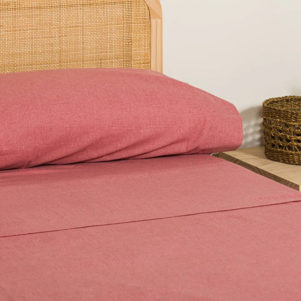 SET LENZUOLA IN FLANELLA SOLIDA