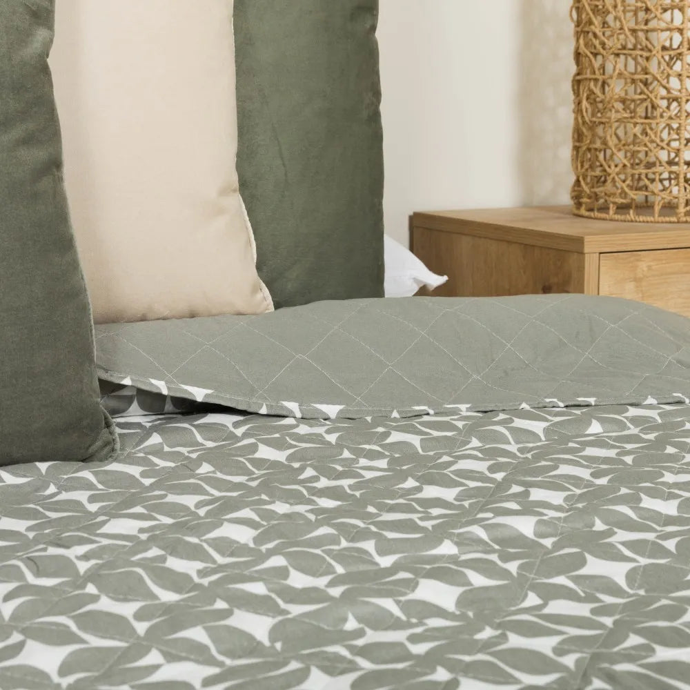 Colcha bouti Keira verde seco