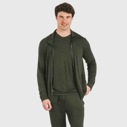 Sudadera viscosa hombre lisa