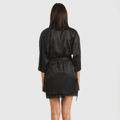 Bata corta mujer satén Friday liso