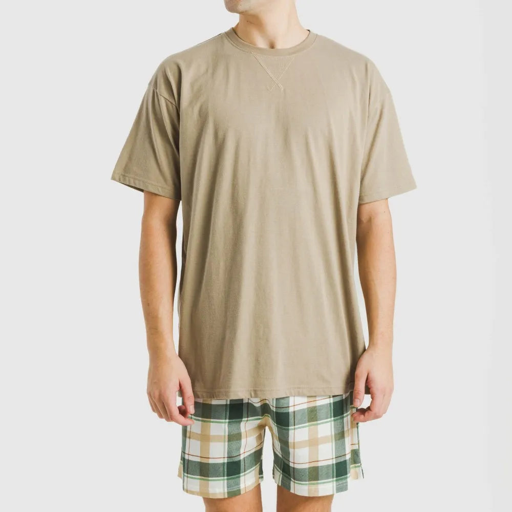 PIJAMA CURT ALG HOME QUADRE NORIC