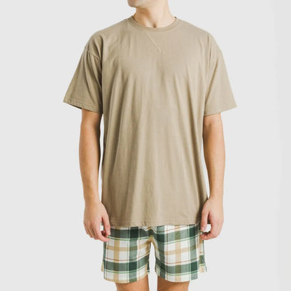 PIJAMA CURT ALG HOME QUADRE NORIC