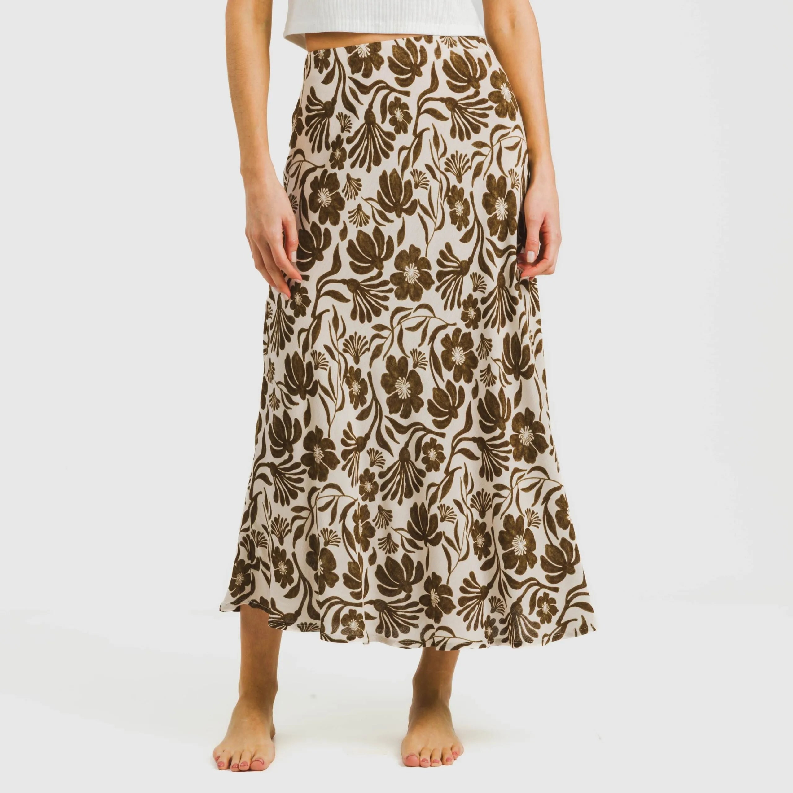 FALDA MIDI VISCOSA BAMBULA ALEXIS