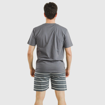 PIGIAMA CORTO UOMO GASTUR A RIGHE