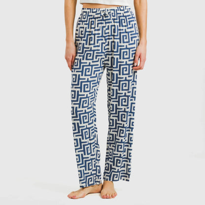 Pantalón viscosa Beriche azul