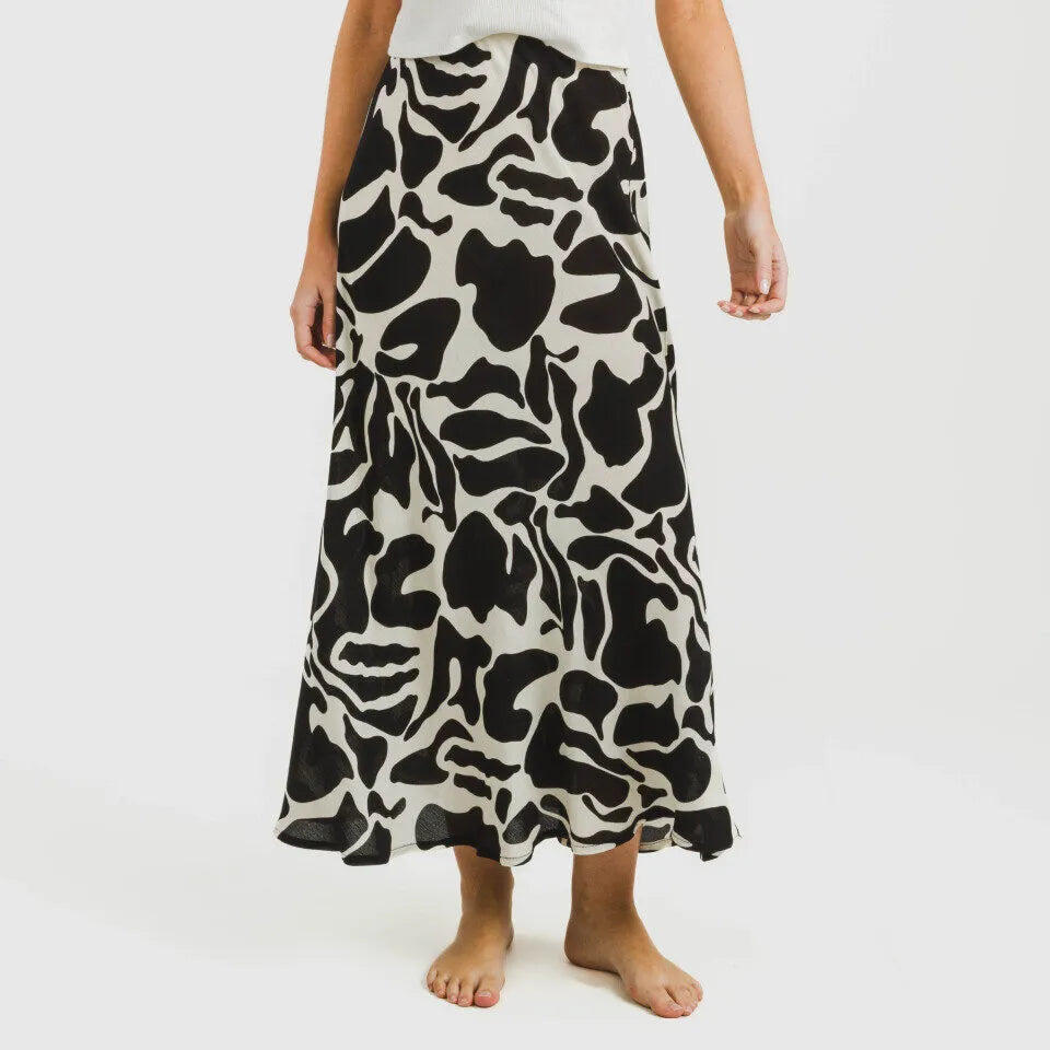 FALDA MIDI VISCOSA BAMBULA TEUDIS