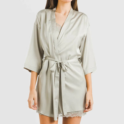 Bata corta mujer satén Friday liso