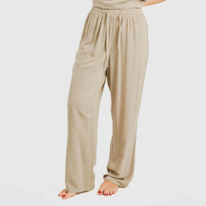 Pantalón largo viscosa bambula liso